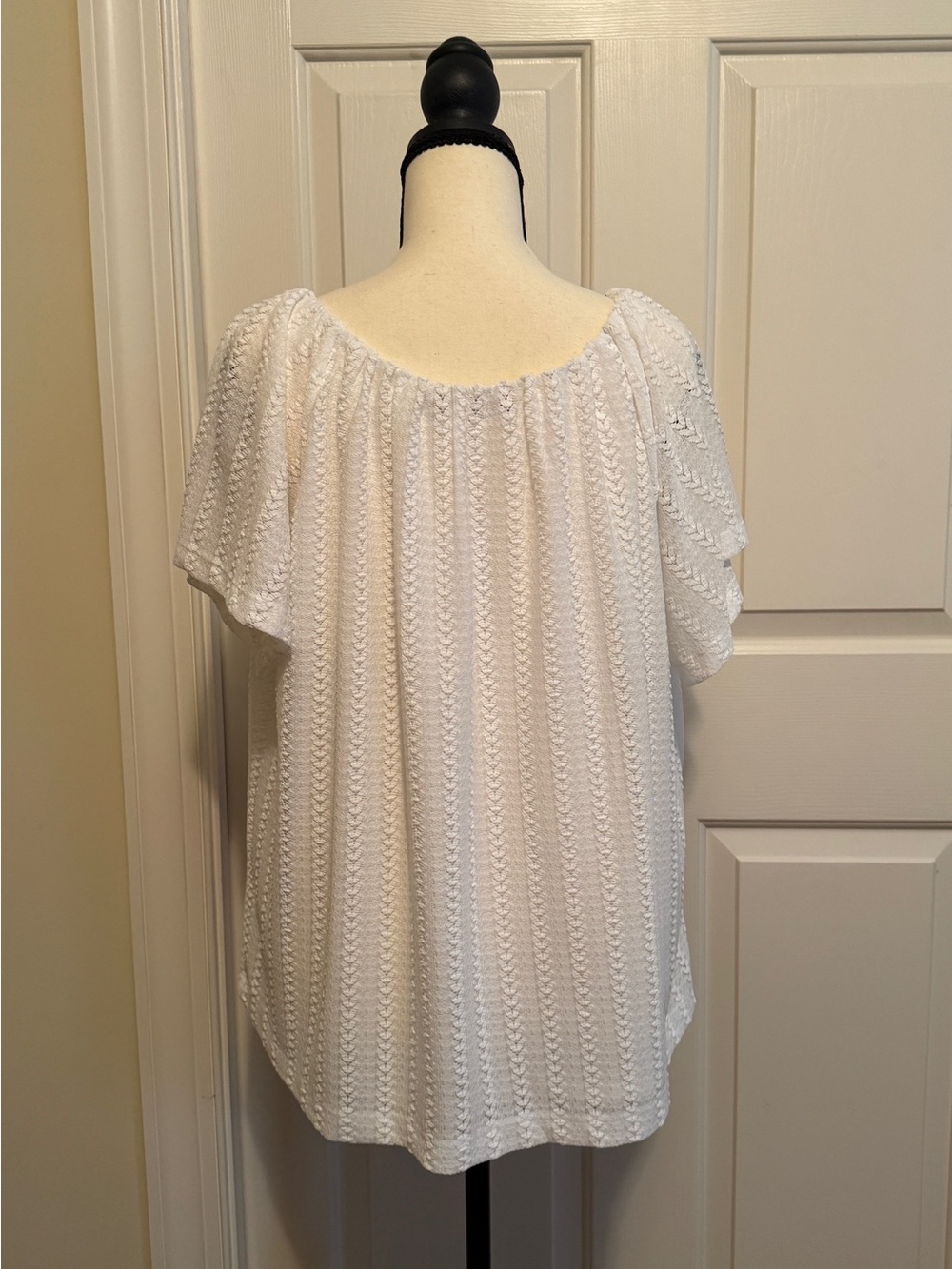 LOFT white Eyelet Blouse - Picture 2 of 8